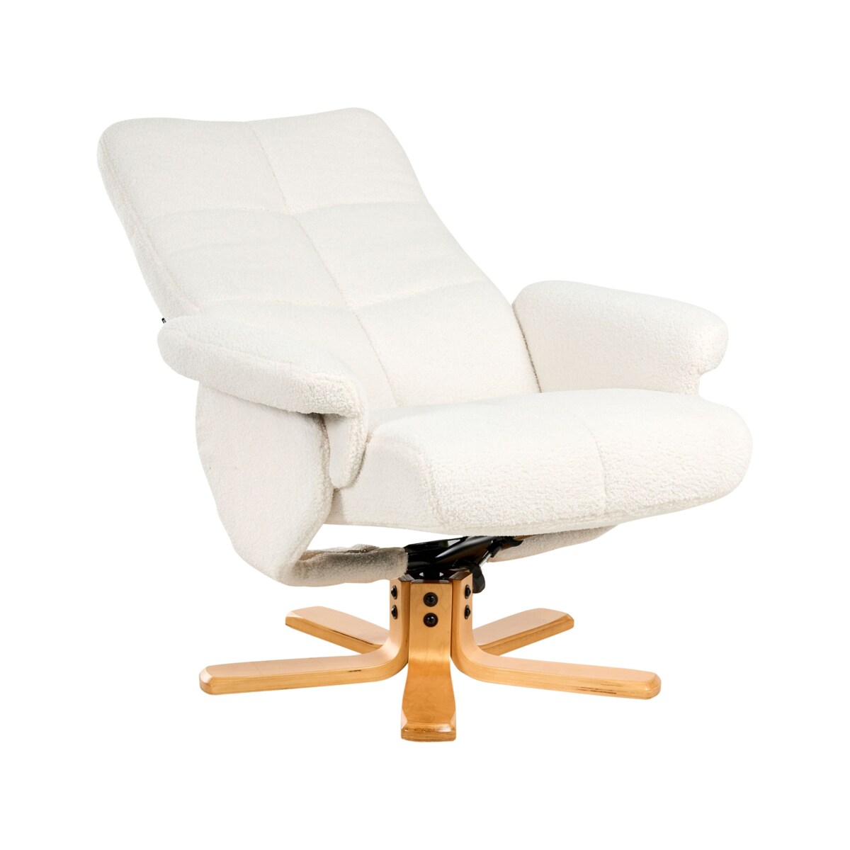 Rozkładany fotel EPSE Boucle Złamana biel