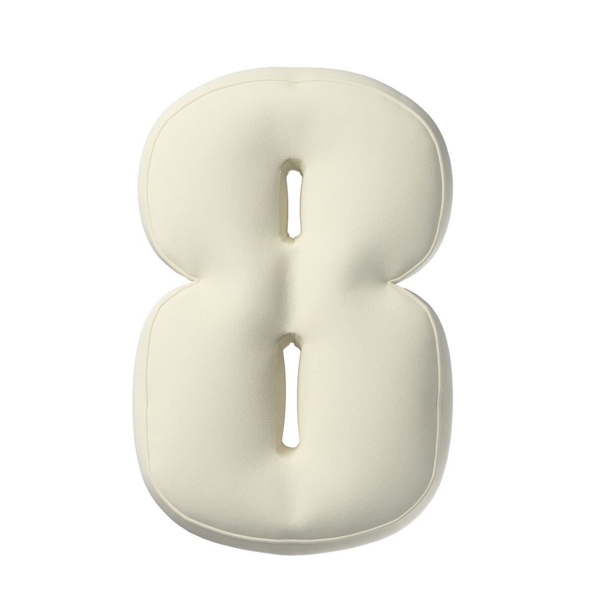 Poduszka Cyferka 8, śmietankowa biel, 25 x 40 cm, Posh Velvet