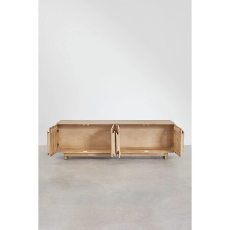 Szafka RTV z drewna mango Joel 180x40 cm