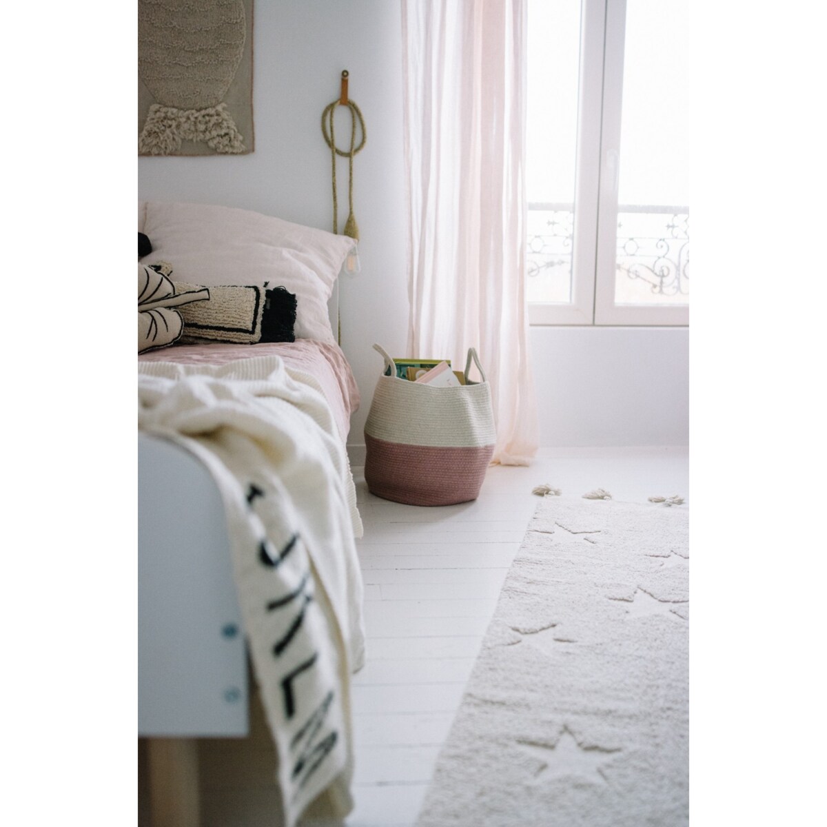 Dywan Bawełniany Hippy Stars Natural 120x175 cm Lorena Canals