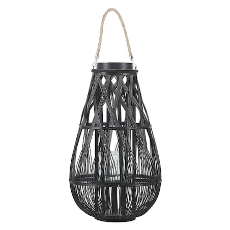 Lampion TONGA Bambus 56 cm Czarny