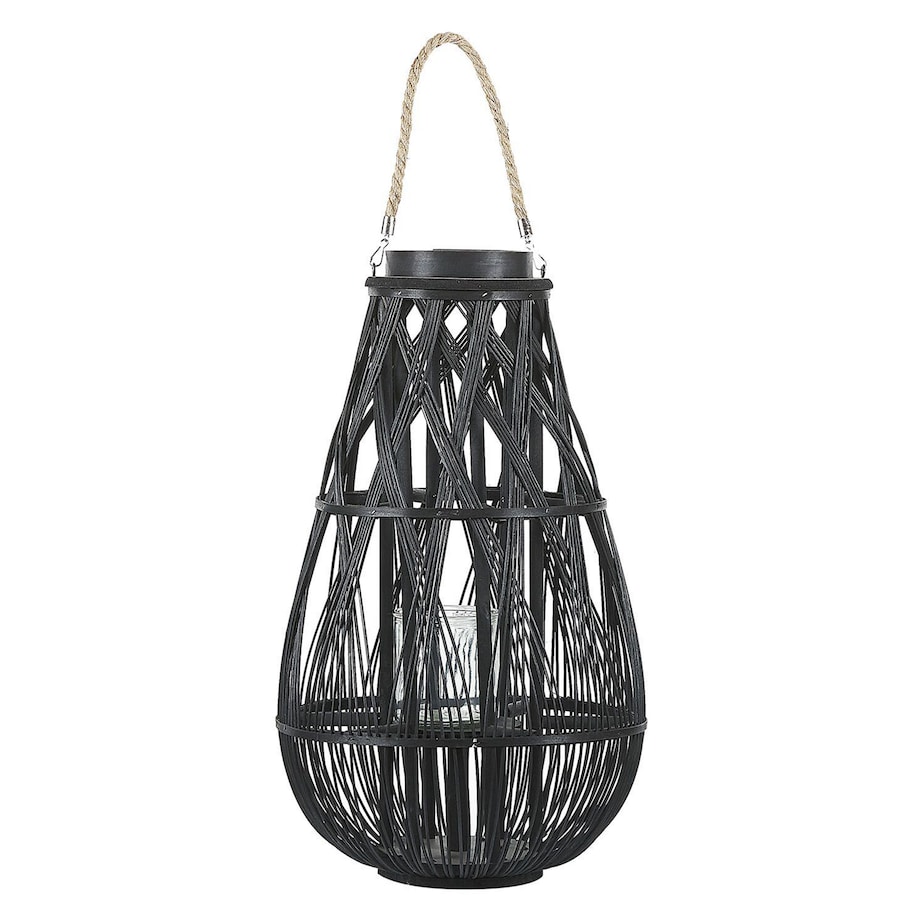 Lampion TONGA Bambus 56 cm Czarny