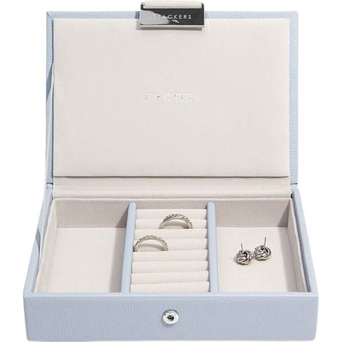 Szkatułka na biżuterię Stackers mini lawendowa z pokrywką