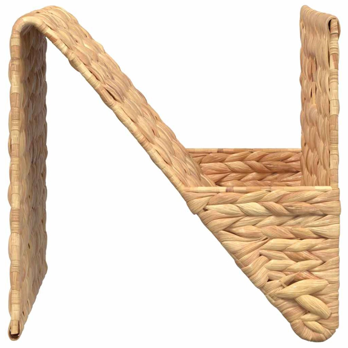 vidaXL Stojak na gazety, 31x31x31 cm, hiacynt wodny