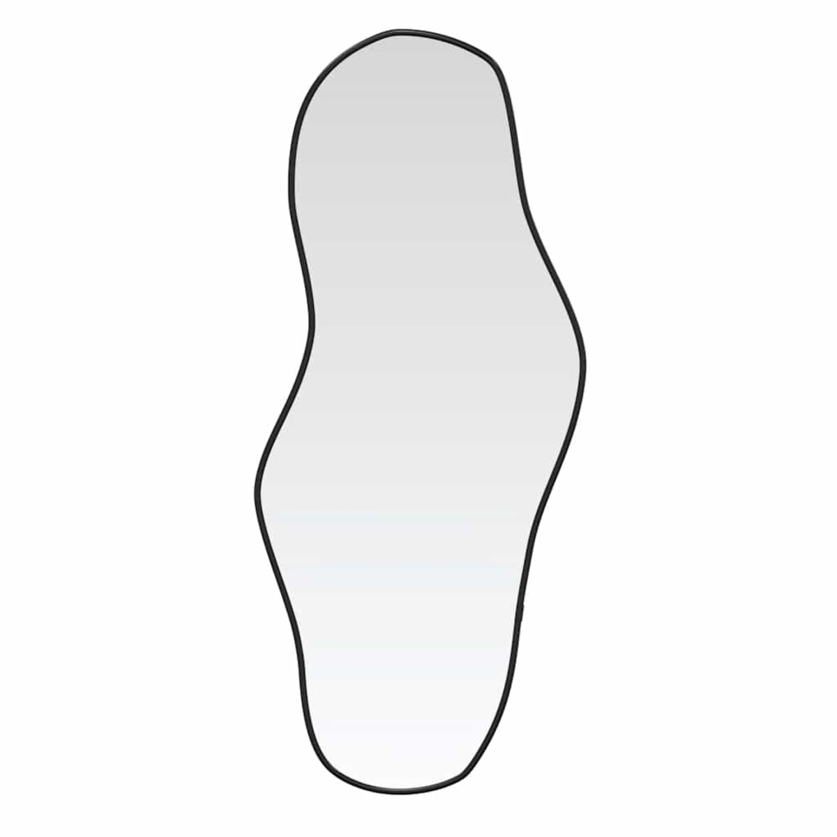 vidaXL Lustro ścienne, czarne, 60x25 cm