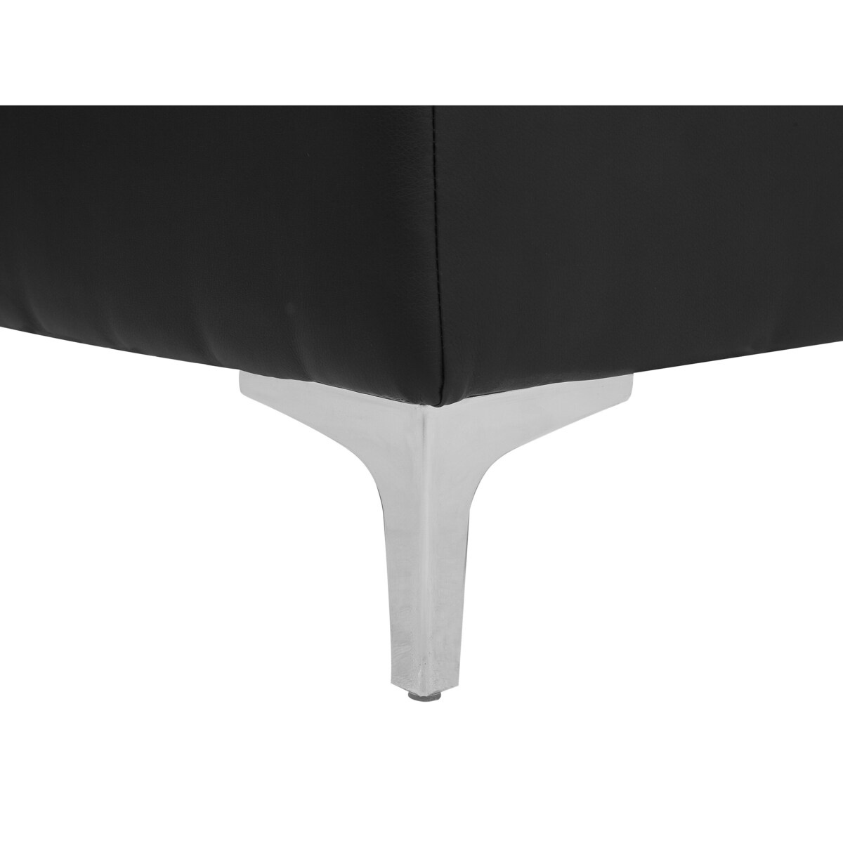 Otomana ekoskóra czarna ABERDEEN