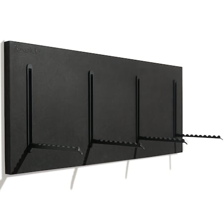 Wieszak na Ubrania czarny 25x60cm na kurtki