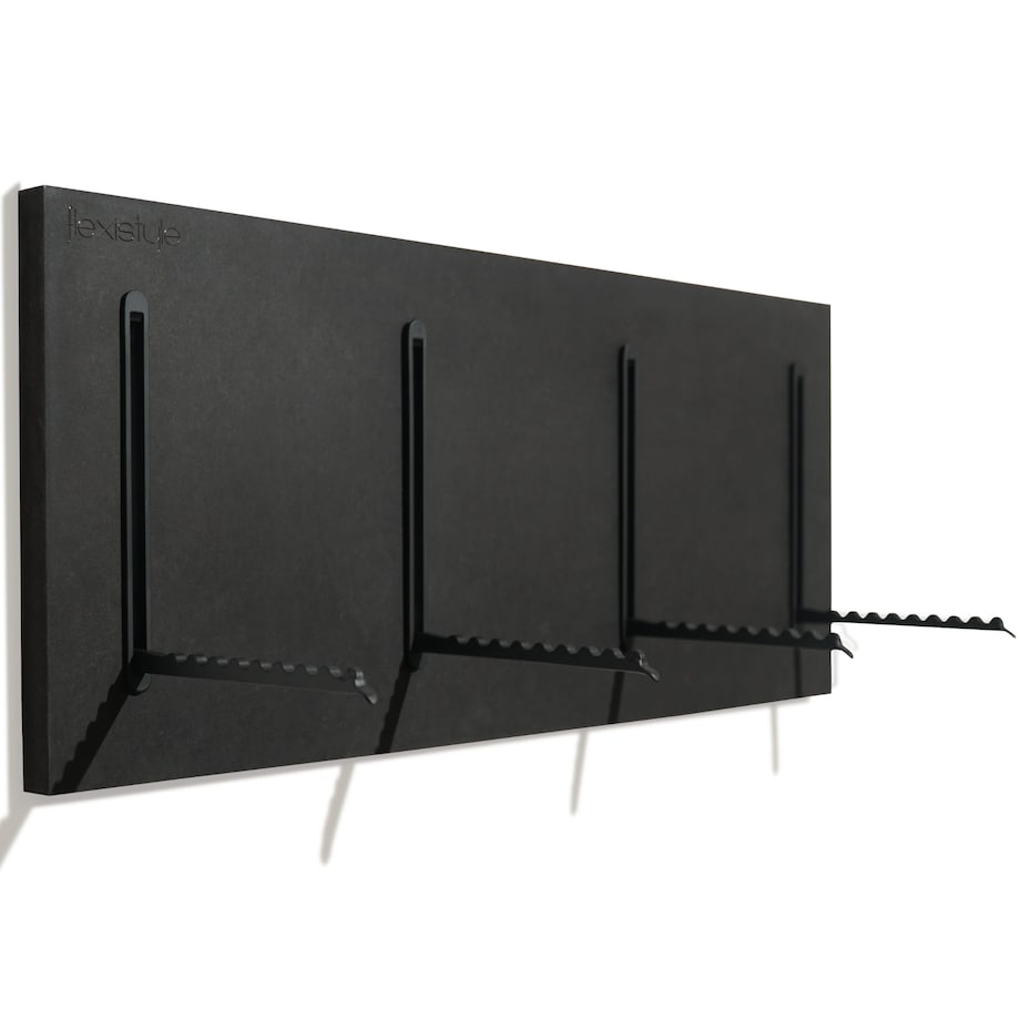 Wieszak na Ubrania czarny 25x60cm na kurtki