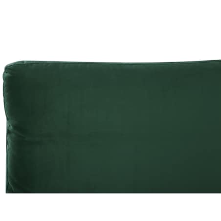 Łóżko welurowe 140 x 200 cm zielone MELLE