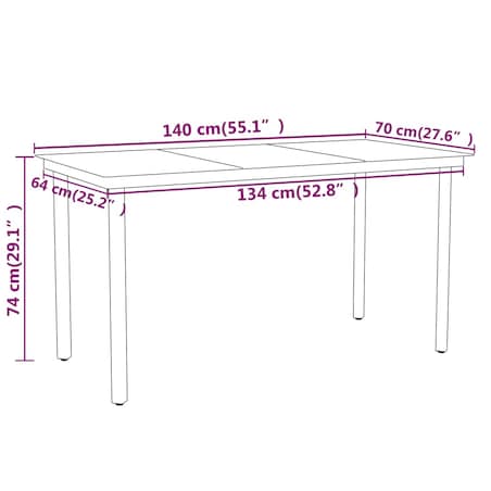 vidaXL 7-częściowy zestaw mebli ogrodowych, czarny