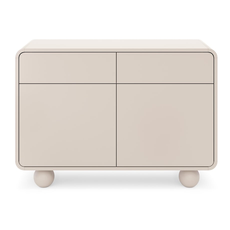 Komoda 108 ALBI w kolorze kaszmirowym na okrągłych nóżkach