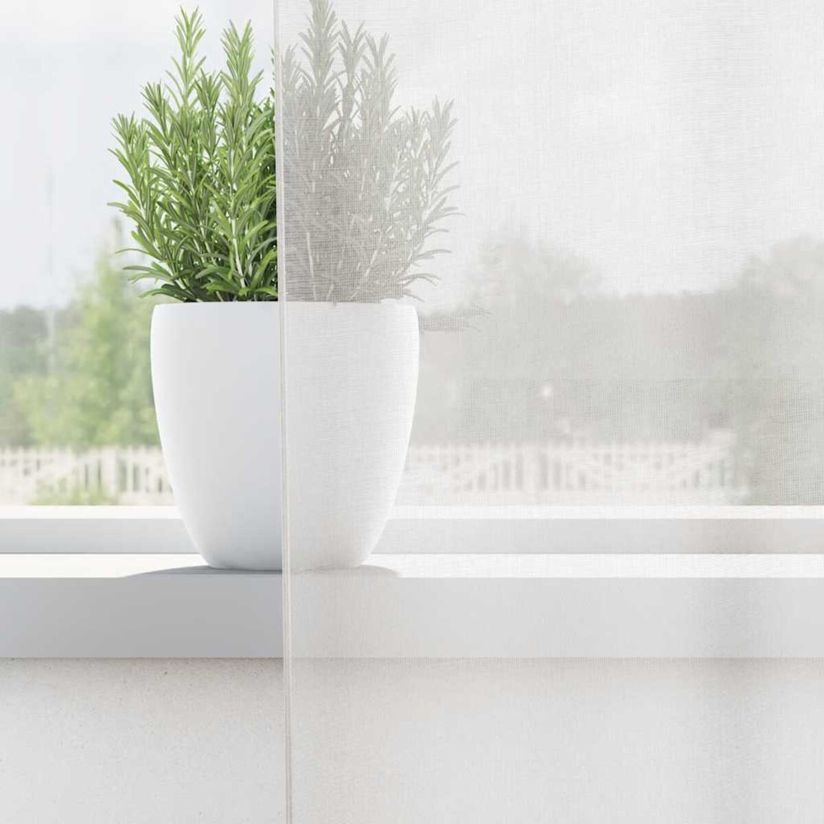 vidaXL Zasłony woalowe z przelotkami 2 szt. białe