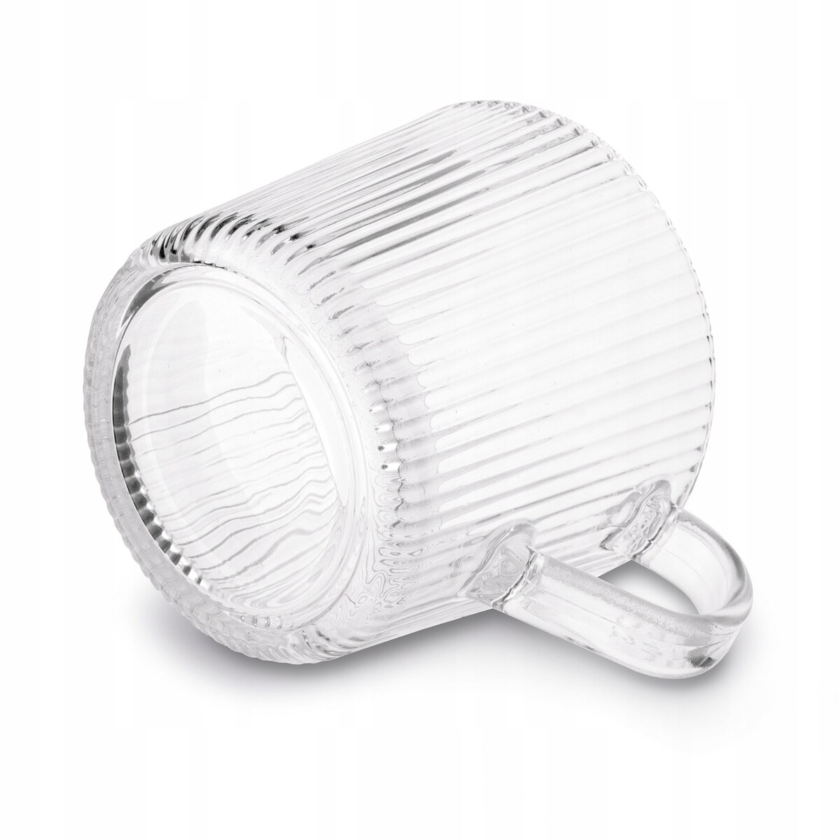 2x 400 ml KUBEK FILIŻANKA szklanka w paski na herbatę kawę latte desery