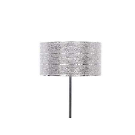Lampa podłogowa metalowa srebrna NUON