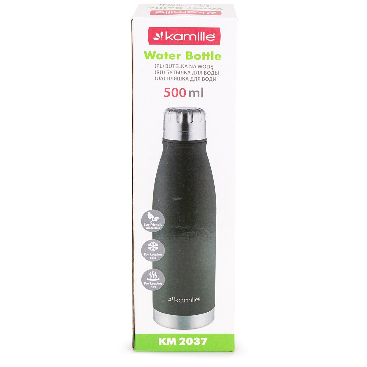 Kubek termiczny na kawę w kształcie butelki 500ml KAMILLE