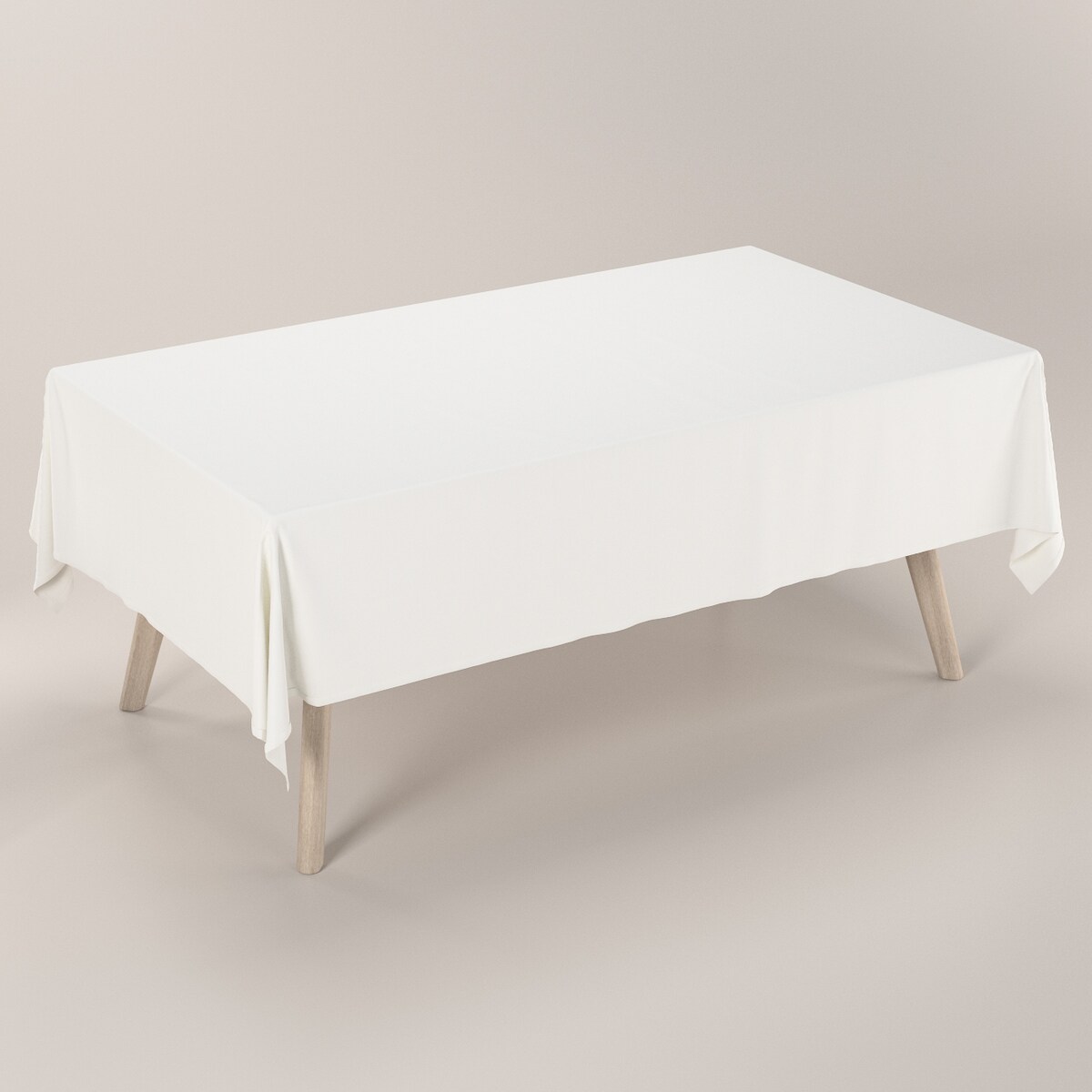 Obrus prostokątny 130 x 210 cm biały