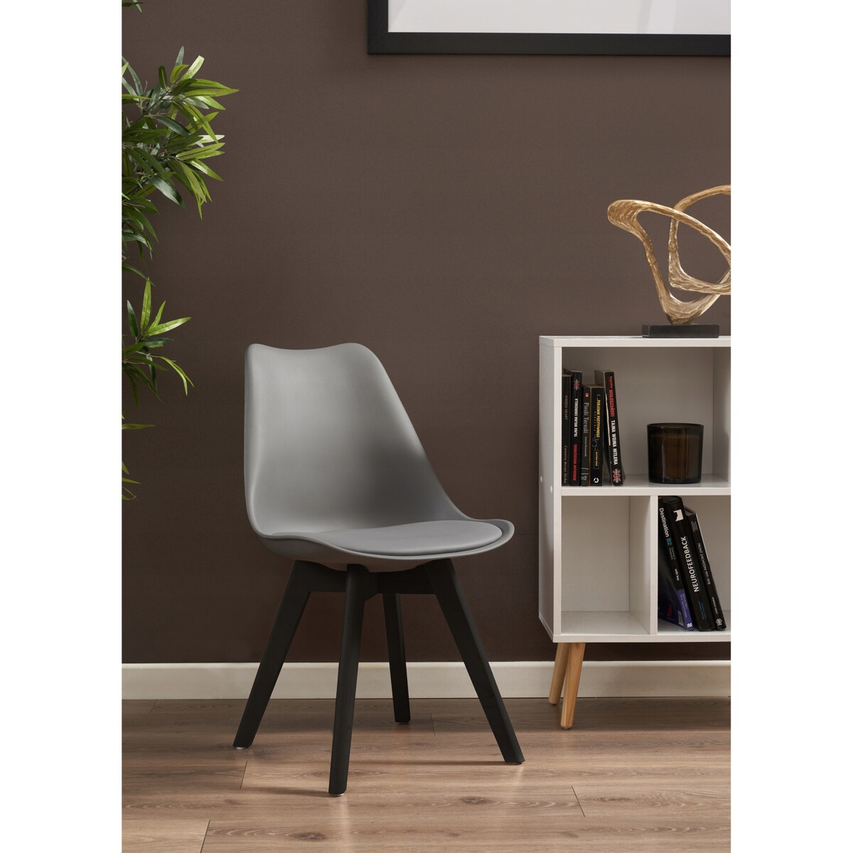 Krzesło kuchenne wygodne OSLO szare