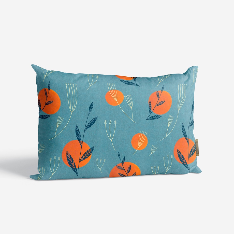 bawełniana poszewka na poduszkę - leaf sunset 40x60 cm