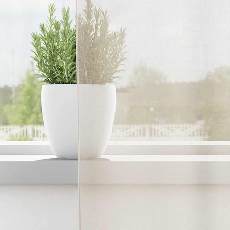 vidaXL Zasłony woalowe z kieszeniami na drążek 2 szt. Kremowe