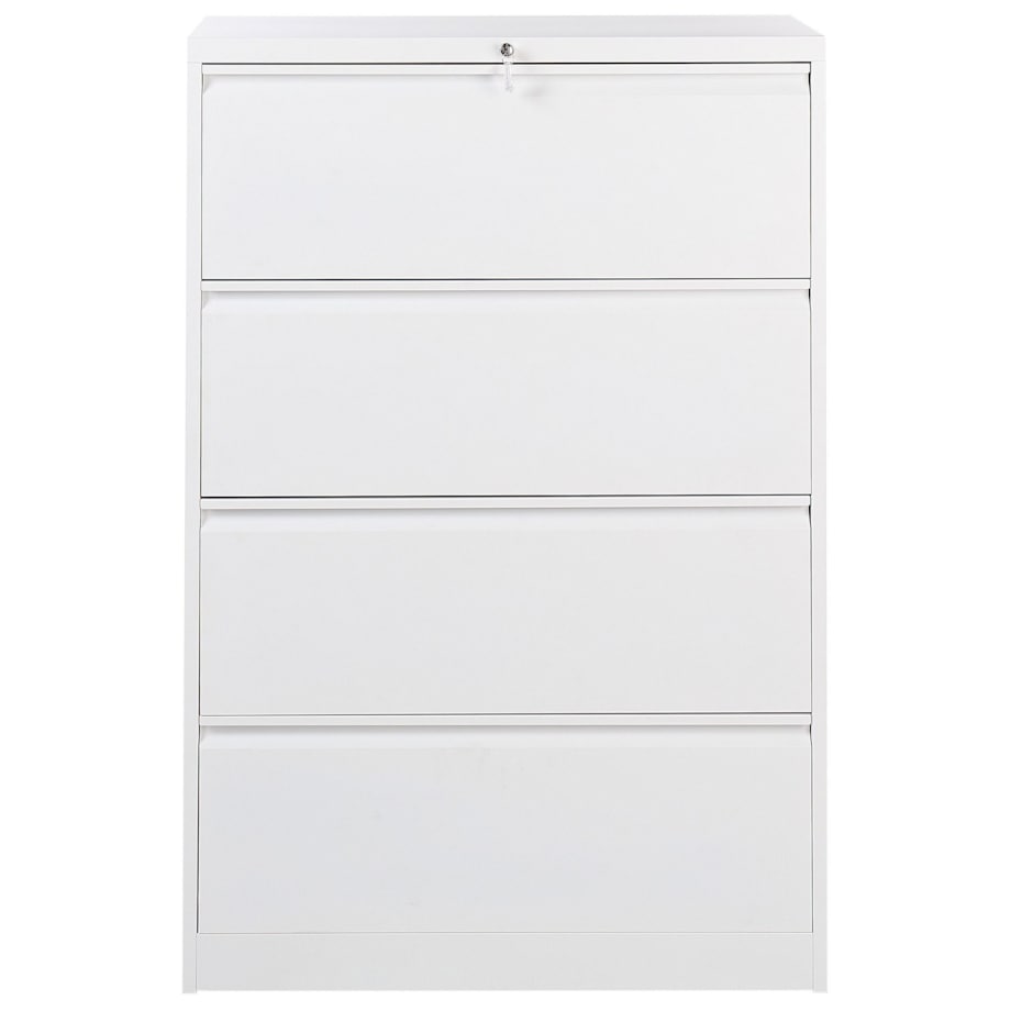 Szafka biurowa metalowa biała HALITE