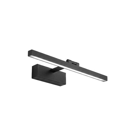 Kinkiet App1866-1W 40Cm Led Czarny, Aluminium, Tworzywo Sztuczne