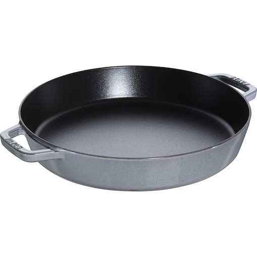 STAUB Patelnia żeliwna z dwoma uchwytami 34 cm, grafitowy