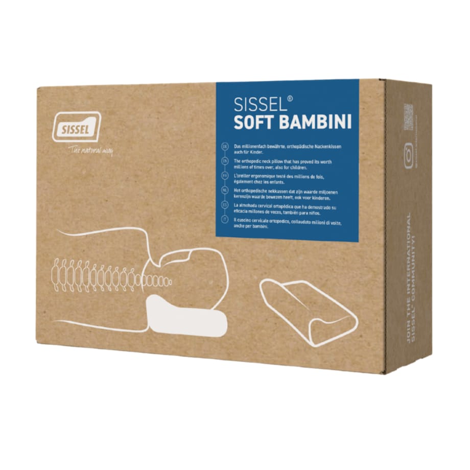 Poduszka Ortopedyczna Profilowana 35X25X9 Cm Dla Dzieci Dziecięca Do Spania Sissel Soft Bambini