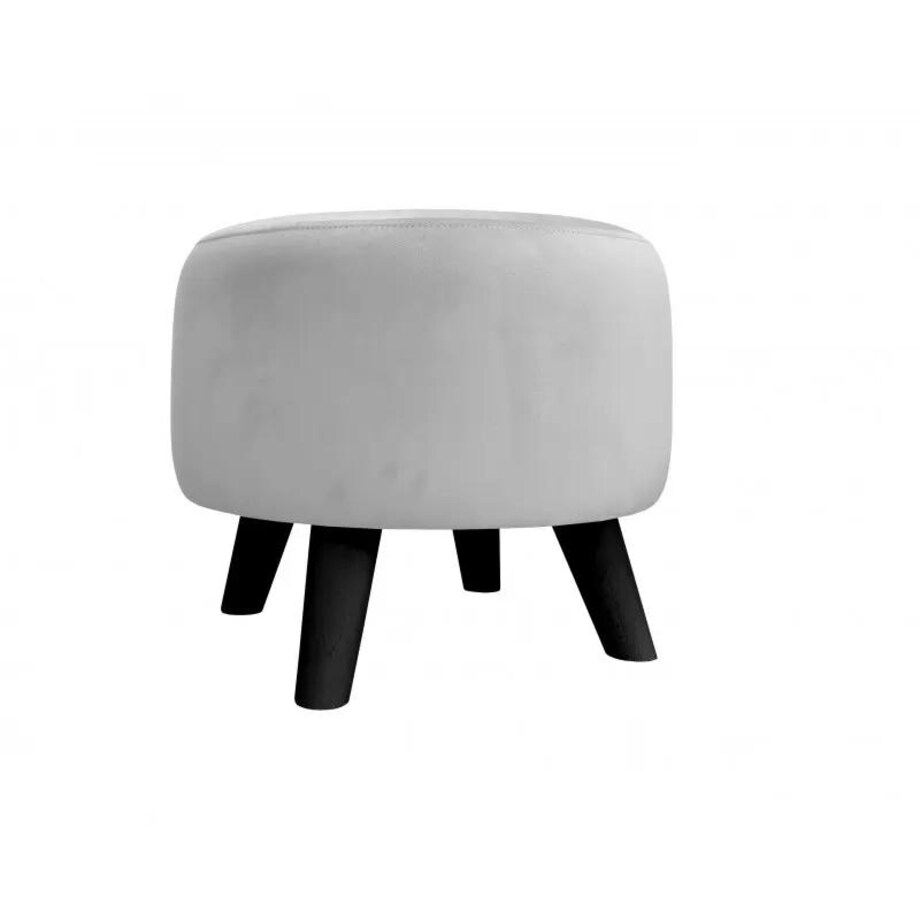 Pufa POLA MG39 jasnoszara/czarna