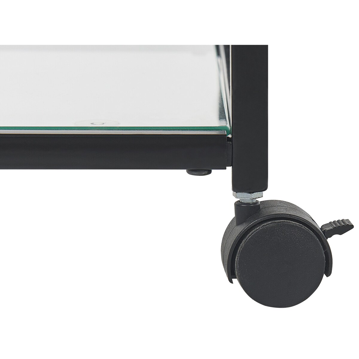 Metalowy wózek kuchenny 3-poziomowy czarny MARCOLA