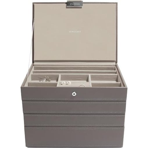Szkatułka na biżuterię Stackers poczwórna classic brązowa