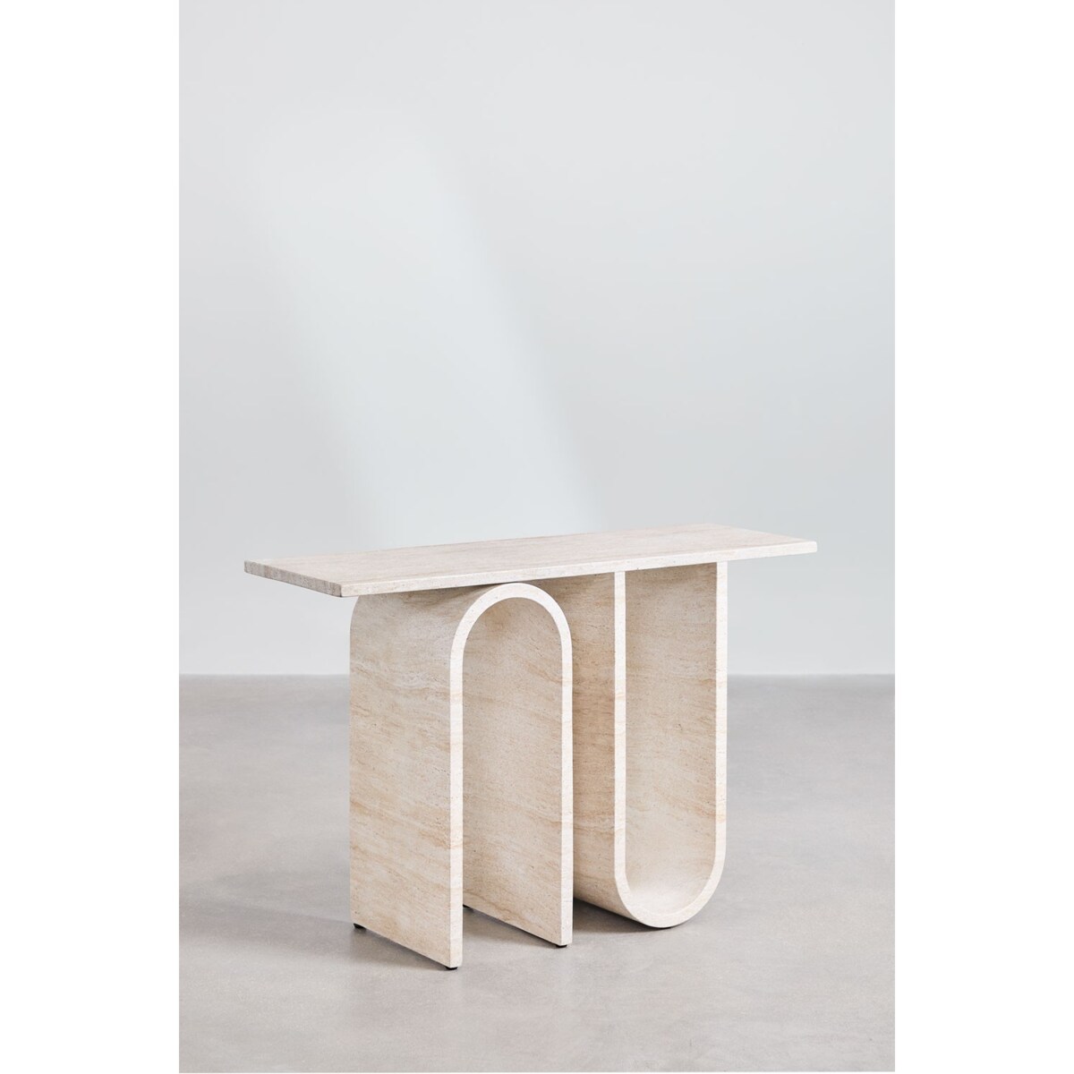 Konsola betonowa Ceravi o wyglądzie trawertynu 120 cm