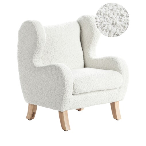 Fotel dziecięcy FARUM Boucle Złamana biel