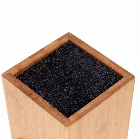 Uniwersalny stojak blok do noży KRISBERG brązowy skośny