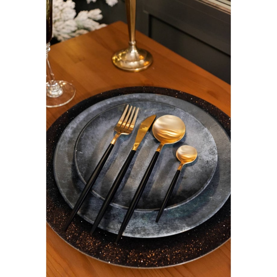 Talerz ozdobny z brokatem, Ø 33 cm