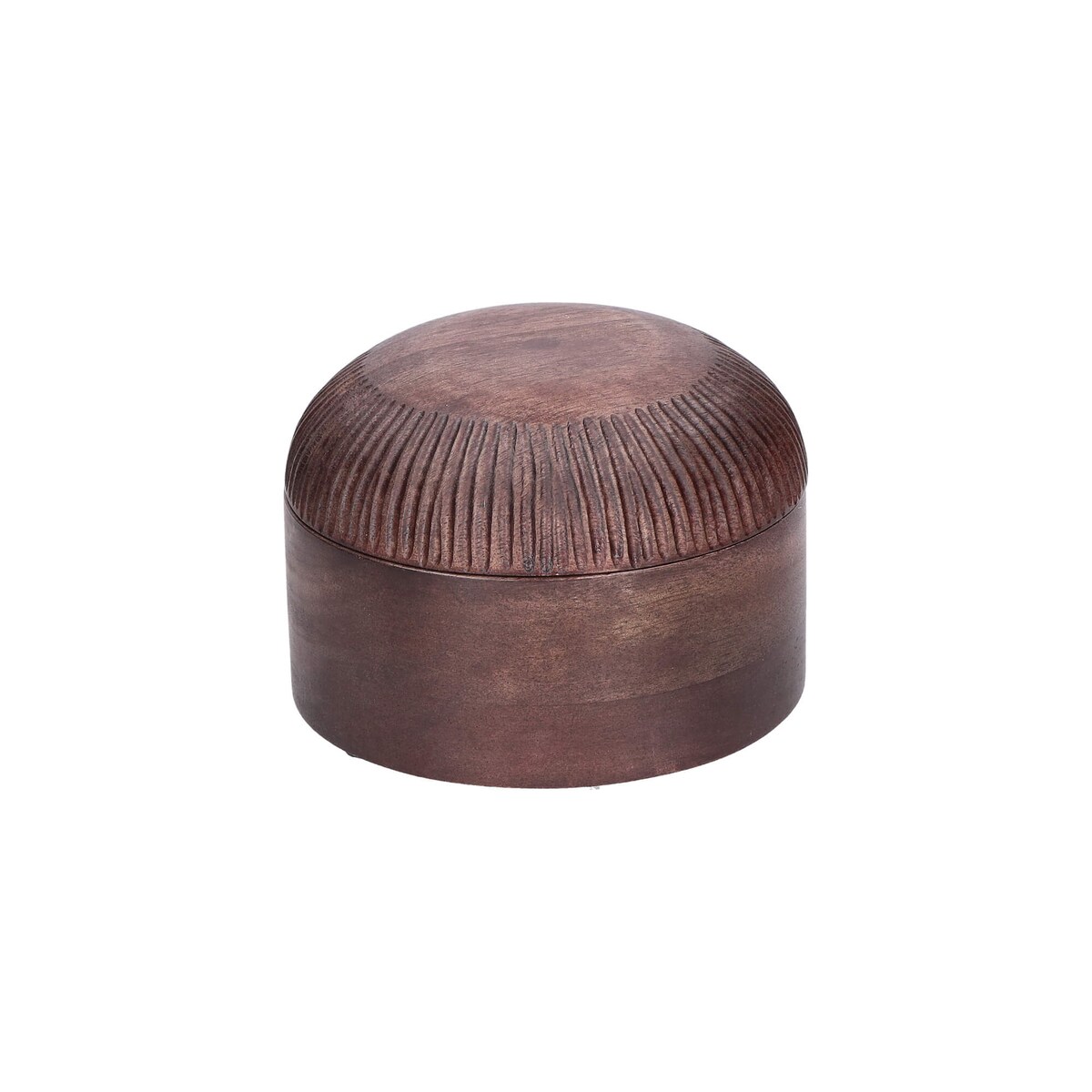 Zestaw 2 mis dekoracyjnych z pokrywką Perseo - Śliwkowy, 18 cm