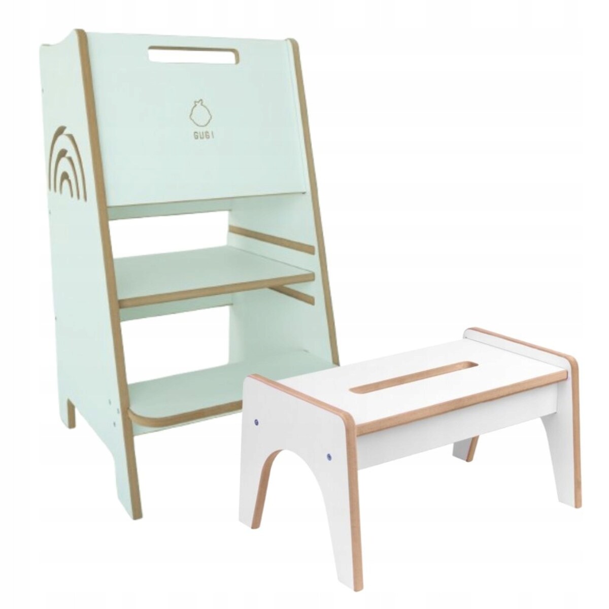 Zestaw Kitchen Helper Pomocnik + PODEST dla Dzieci DREWNIANY CE