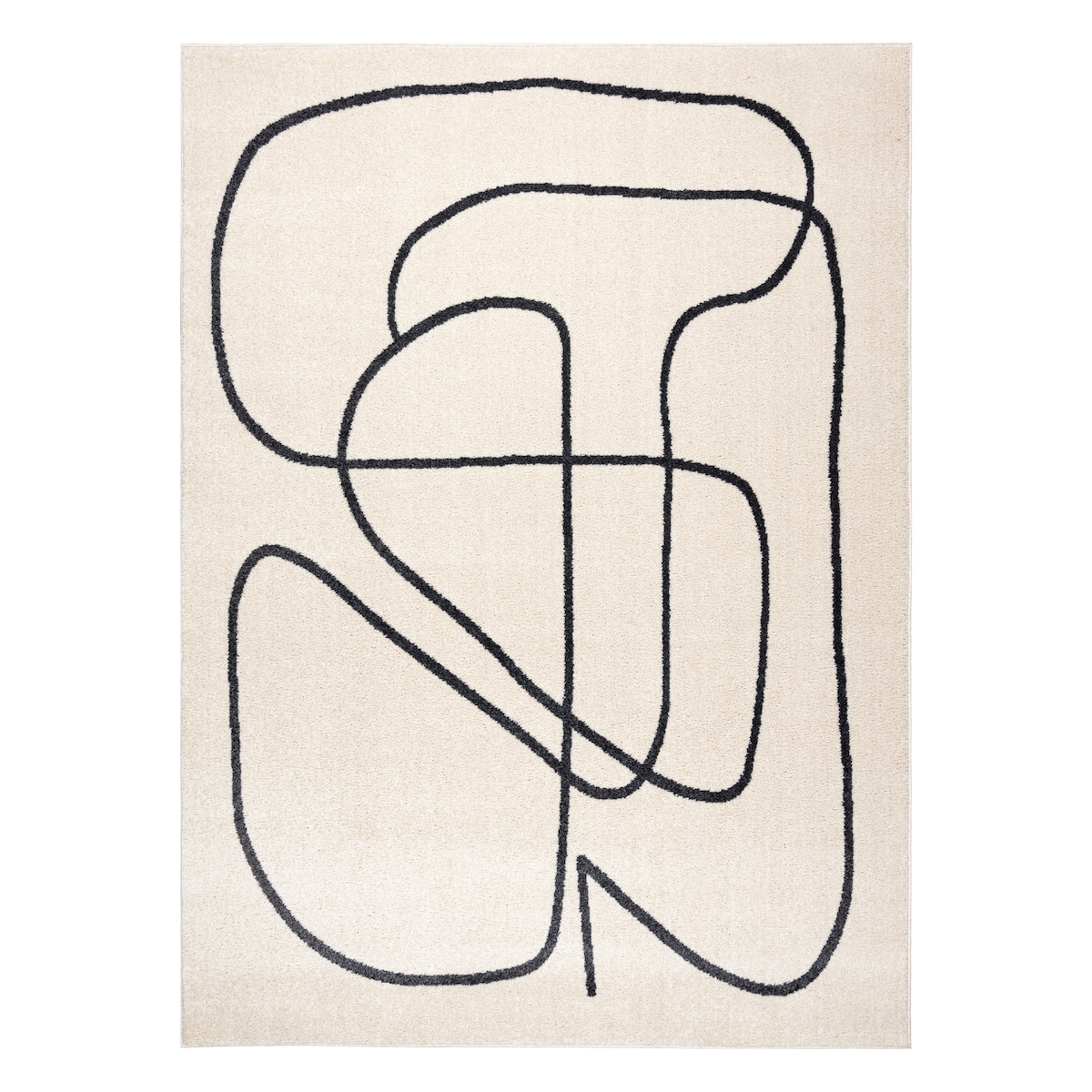 Dywan FUSION 8297 krem / ciemny szary - 140x190 cm