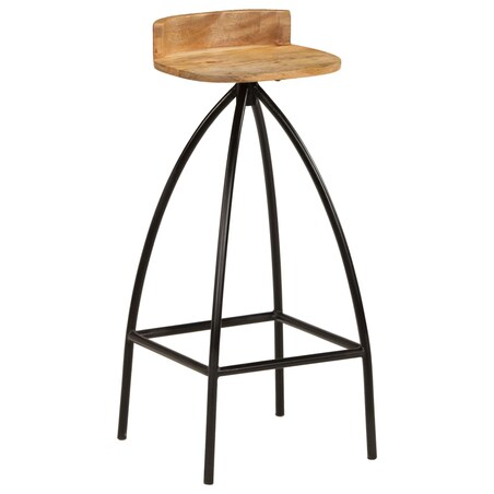 vidaXL Stołki barowe, 2 szt., lite drewno mango