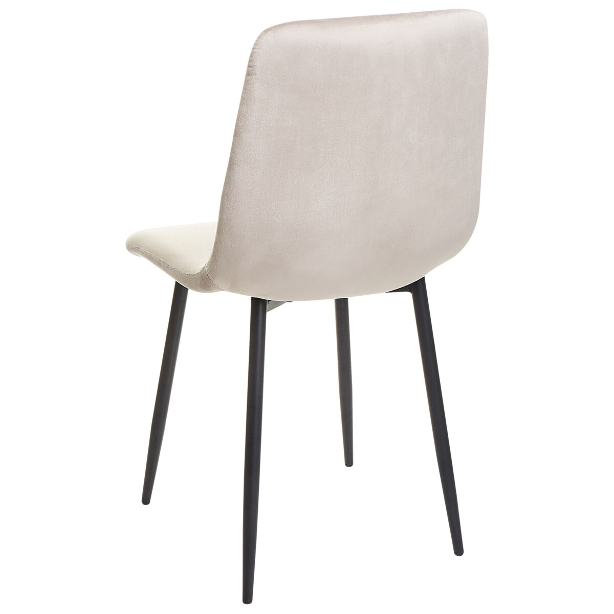 Zestaw 4 krzeseł do jadalni HAVRE Welur Beżowy