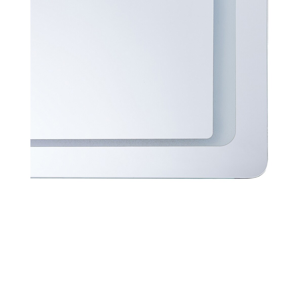 Lustro ścienne 60 x 80 cm srebrne WASSY