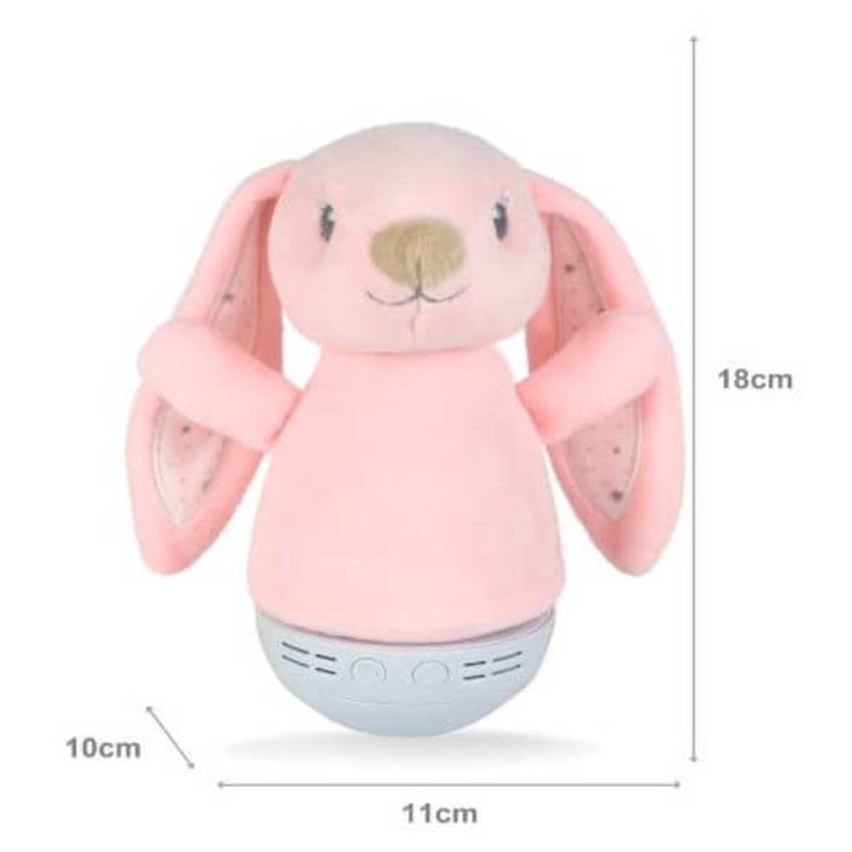 Dziecięca lampka nocna Dolly 77500/01/66 Lucide LED RGB 4,5W królik różowa