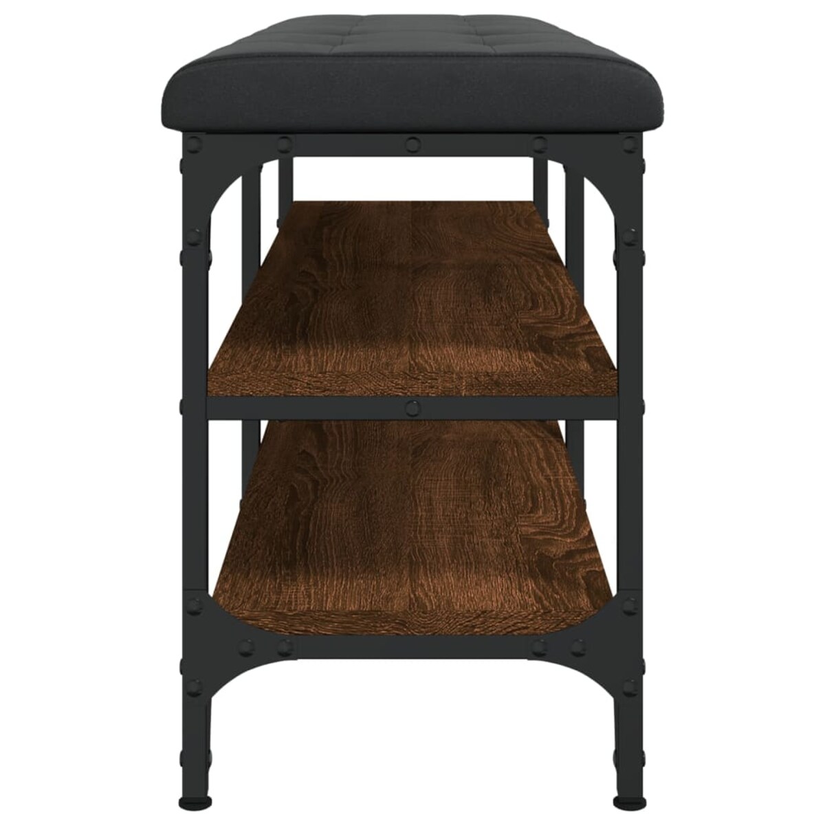 vidaXL Ławka na buty, brązowy dąb, 102x32x47 cm