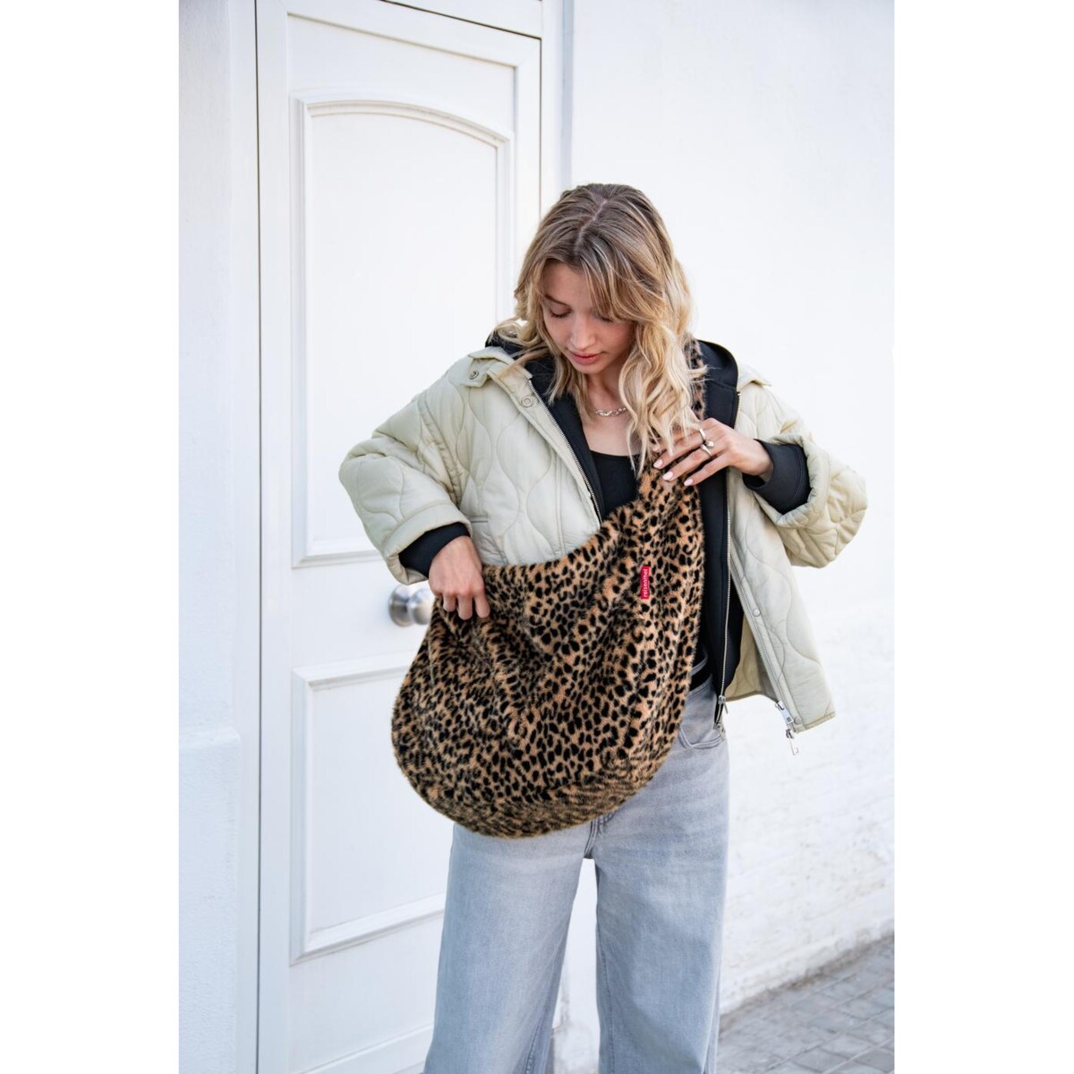 Torba MOONBAG, leo fake fur