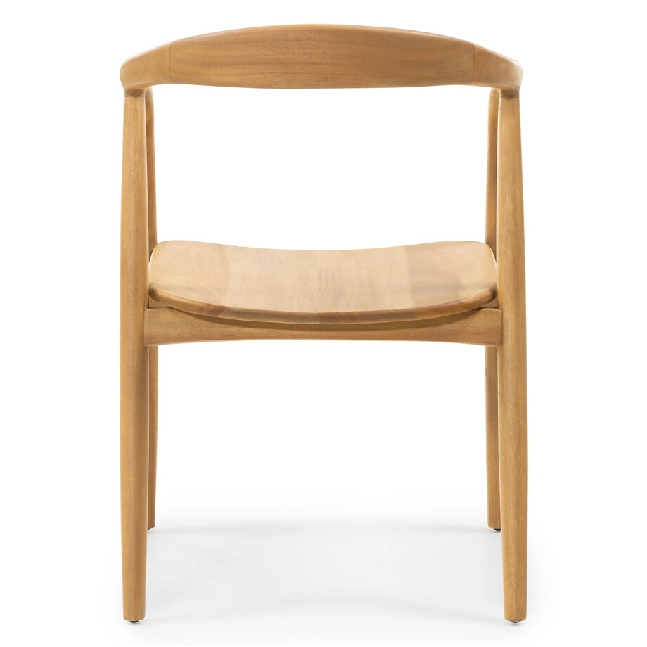 Krzesło drewniane LUSIA 80x57x59 cm naturalne zaokrąglone