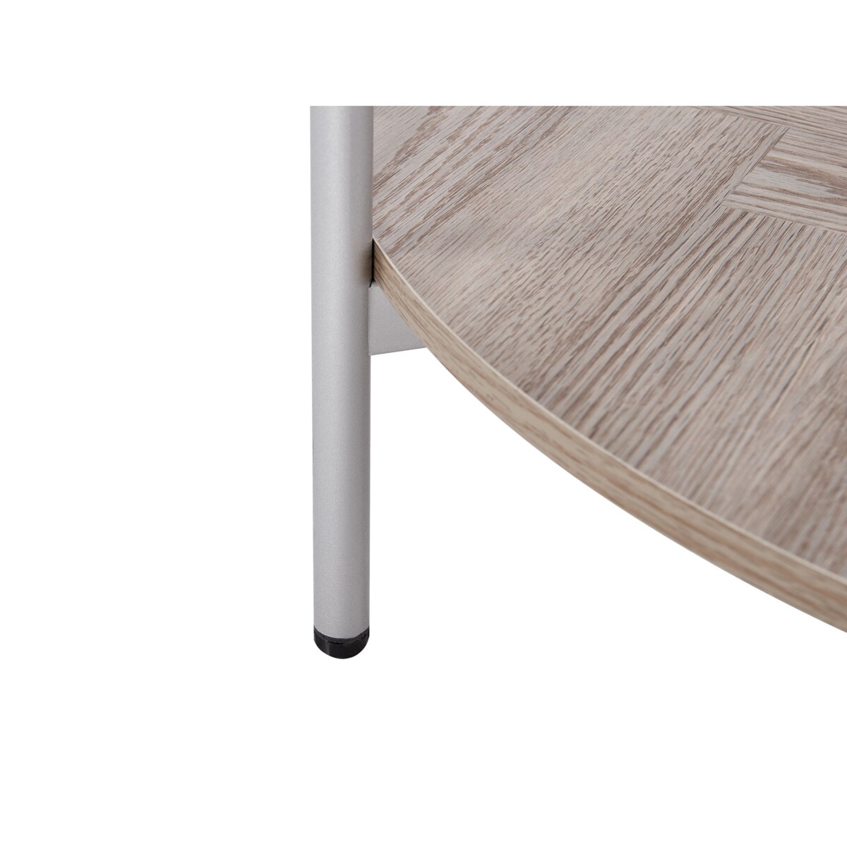 Stolik kawowy Żelazo Fornirowany Srebrny LOVELL