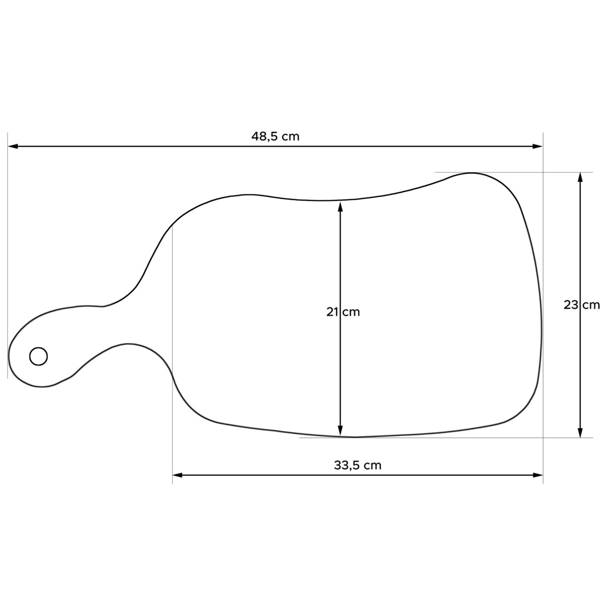 Konsimo LIVO Deska do krojenia, drewno bukowe