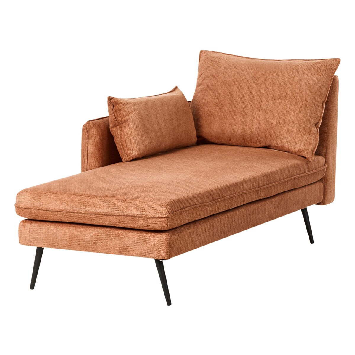 Szezlong prawostronny YERRES Pomarańczowy