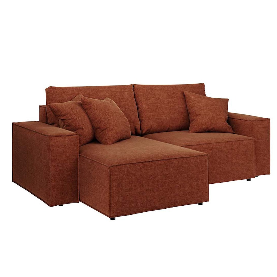 Melow Sofa narożna - pomarańczowa