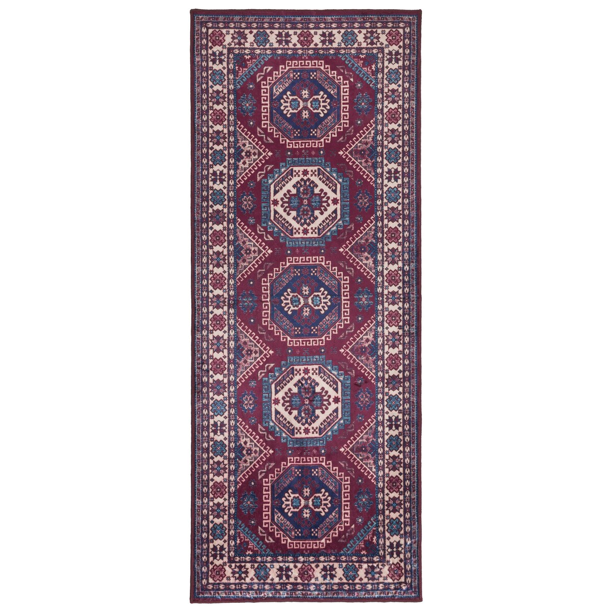 Dywan Klasyczny Sereno 80x200 cm Velvet Bordowy