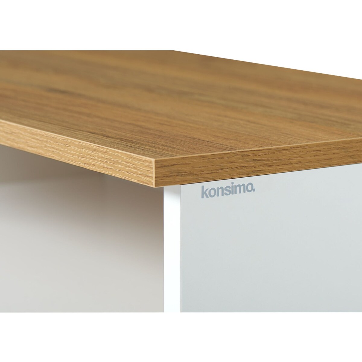 KONSIMO FRISK Biała szafka RTV w stylu skandynawskim